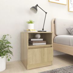 vidaXL Κομοδίνο Sonoma Δρυς 40 x 40 x 50 εκ. από Επεξ. Ξύλο