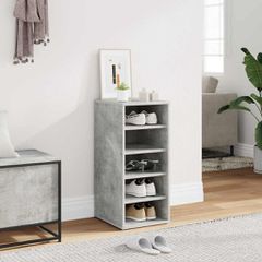 vidaXL Παπουτσοθήκη Γκρι Σκυροδέματος 31,5x35x70 εκ. από Επεξ. Ξύλο