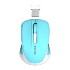 Meetion Silent Mini 2.4G Οπτικό Ασύρματο Ποντίκι (Κυανό)