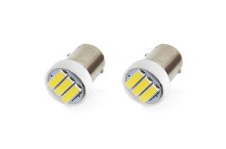 Amio - Λαμπάκια LED τύπου T4W βάση BA9S τάση λειτουργίας 12V απόδοσης 0.4W χρώμα 5600K για Επιβατικά Αυτοκίνητα - 2 τεμ. (01097/AM)
