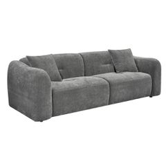 ΚΑΝΑΠΕΣ 3-ΘΕΣΙΟΣ JUNOA HM3333.01 ΓΚΡΙ ΥΦΑΣΜΑ 228x89x74Υεκ