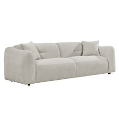 ΚΑΝΑΠΕΣ 3-ΘΕΣΙΟΣ JUNOA HM3333.02 ΕΚΡΟΥ ΥΦΑΣΜΑ 228x89x74Υεκ