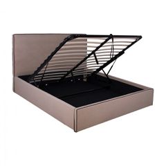 ΚΡΕΒΑΤΙ ALLIE HM584.02 160x200 εκ. ΜΕ ΑΠΟΘΗΚΕΥΤΙΚΟ ΧΩΡΟ ΜΠΕΖ ΥΦΑΣΜΑ