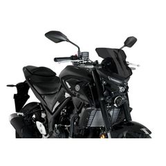 Puig Μαύρη Ζελατίνα Μοτοσυκλέτας για Yamaha MT-03 20'-25'