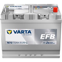 Μπαταρία Αυτοκινήτου VARTA Dynamic EFB N72 12V 72Ah 760A (EN)