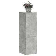 vidaXL Βάσεις Φυτών 2 τεμ. Γκρι Σκυρ. 25x25x80 εκ. Επεξεργασμένο Ξύλο-thumb-2