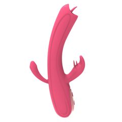 Leila Rabbit Vibrator, Vibrating, Silicone, USB, 22 cm-thumb-2