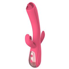 Leila Rabbit Vibrator, Vibrating, Silicone, USB, 22 cm