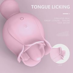 Bloom Vibrator, 18 Stimulating Modes, Silicone, USB, Pink, 10.9-thumb-2