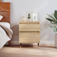 vidaXL Κομοδίνο Sonoma Δρυς 40 x 35 x 50 εκ. από Επεξεργ. Ξύλο