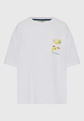 Funky Buddha Γυναικείο Βαμβακερό T-shirt με Τύπωμα στην Πλάτη FBL013-156-04-thumb-5