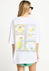 Funky Buddha Γυναικείο Βαμβακερό T-shirt με Τύπωμα στην Πλάτη FBL013-156-04-thumb-1