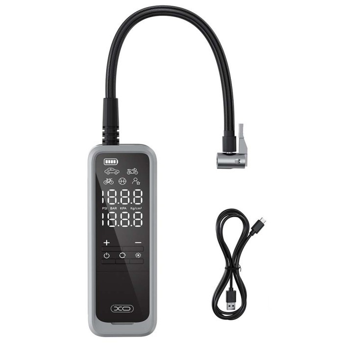 XO CZ018 Smart Φορητή Ασύρματη Αντλία Φουσκώματος 5000 mAh 22 Κυλίνδρων