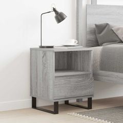 vidaXL Κομοδίνο Γκρι Sonoma 40 x 35 x 50 εκ. από Επεξεργασμένο Ξύλο