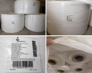 22 ρολά AQUALACE spunlace nonwoven 40gsm — βιομηχανικό μη υφαντό ύφασμα