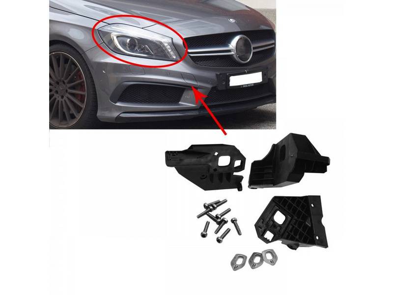 Βάσεις Επισκευής Δεξιού Φαναριού Για Mercedes-Benz A-Class W176 12-18 3 Τεμάχια