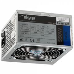 Τροφοδοτικό Υπολογιστή Akyga AK-B1-550 550W 20+4 pin ATX Grey