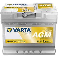 Μπαταρία Αυτοκινήτου VARTA Dynamic AGM A8 12V 60Ah 680A (EN)