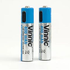 Μπαταρία Λιθίου AAA Επαναφορτιζόμενη USB Li-Ion