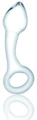 Big Ring Dildo, Premium Glass, Clear, 13 cm, Passion Labs, Glass