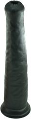 Massive Dildo with Suction Cup, PVC, Black, 32 cm, Mokko Toys