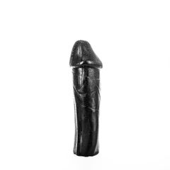 Dildo All Black PVC 28 Cm-thumb-4