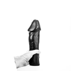 Dildo All Black PVC 28 Cm-thumb-1