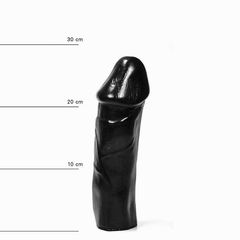 Dildo All Black PVC 28 Cm-thumb-5