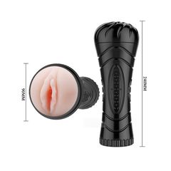 Masturbator Realistic Pussy, TPR, Natural, 24 cm-thumb-4