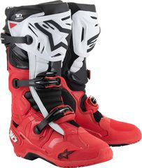 Μπότες Μηχανής Αντρικές Off Road ALPINESTARS  Tech 10 Enduro Boots Μαύρο-Άσπρο-Κόκκινο