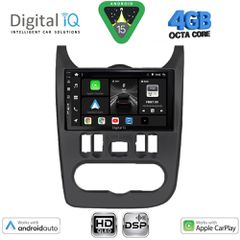 DIGITAL IQ BXF 16101BL_CPAA (9inc) MULTIMEDIA TABLET for DACIA DUSTER – LOGAN – SANDERO mod. 2006-2012 (BLACK) | Pancarshop