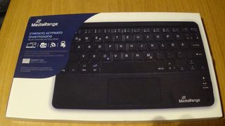 MediaRange MROS130-GR mini ασύρματο Bluetooth πληκτρολόγιο με touchpad καινούριο