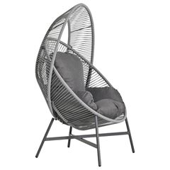 ΠΟΛΥΘΡΟΝΑ-ΦΩΛΙΑ RULER HM6506.01 ΓΚΡΙ ΜΕΤΑΛΛΟ-P.E.RATTAN-ΜΑΞΙΛΑΡΙΑ 90x85x149Υεκ