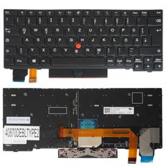 Deutsche Tastatur für Laptop - German Laptop Keyboard για Lenovo ThinkPad X280 SN20P33939 PK1316P3B12 01YP228 2B-BBF20L702 DE Pointer Backlight Βlack ( Κωδ.40870DEBLTYPE2 )