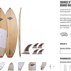 Sup-Stand Up Paddle 2025 SUP SURF REEDWOOD PADDLE SOURCE 9'3 PAULOWNIA