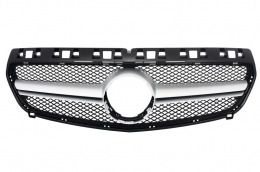 Μπροστινή μάσκα κατάλληλη για Mercedes A-Class W176 (2012-2015) A45 Design Silver