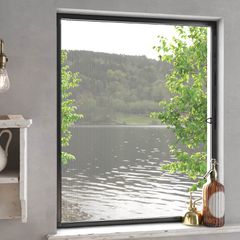 vidaXL Σκηνίδα Εντόμων Για Παράθυρα Ανθρακί 130 x 150 cm