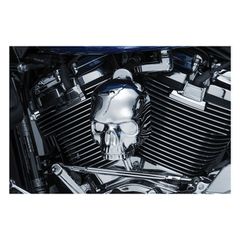 Kuryakyn Κάλυμμα Κόρνας Μοτοσυκλέτας για Harley Davidson '17 - '25 Big Twin χρώμιο | Skull Horn Cover chrome