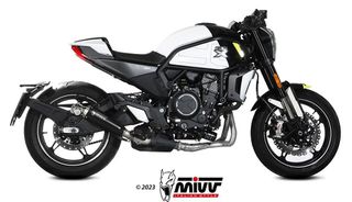ΛΥΡΗΣ MIVV ΤΕΛΙΚΟ ΕΞΑΤΜΙΣΗΣ X-M1 BLACK STAINLESS STEEL ΓΙΑ CFMOTO 700CL-X 2023-2024, CF.003.LC4B