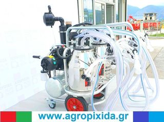 Μηχανήματα Αρμέγματος / Εκτροφής 2026 MELASTY-6 Αιγοπροβάτων-Αντλία 2HP-500Λίτρων Ελαίου