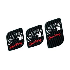 Simoni Racing ΠΕΤΑΛ CUT ΚΙΤ 3 ΤΕΜΑΧΙΩΝ ΜΑΥΡΑ ΑΛΟΥΜΙΝΙΟΥ ΜΕ ΛΑΣΤΙΧΕΝΙΑ ΕΠΕΝΔΥΣΗ