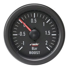 Simoni Racing ΜΠΑΡΟΜΕΤΡΟ+VACUUM 52mm ΜΑΥΡΟ