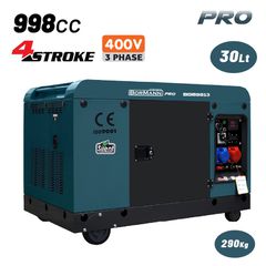 BORMANN Pro BGB9813 Γεννήτρια Πετρελαίου Τριφασική, Συνεχ. Απόδοση 12000W,998cc,Μίζα,Μπαταρίας,AVR