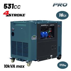 BORMANN Pro BGB9970 Γεννήτρια Πετρελαίου Συνεχ. Απόδοση 6500W,531cc,Μίζα,Μπαταρία,AVR,Τροχοί