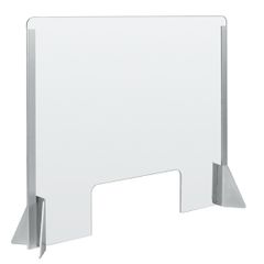 Lampa ΠΡΟΣΤΑΤΕΥΤΙΚΟ ΔΙΑΧΩΡΙΣΤΙΚΟ ΤΖΑΜΙ PLEXIGLASS 3mm 66x56cm ΜΕ ΤΡΥΠΑ ΚΑΙ ΒΑΣΕΙΣ ΣΤΗΡΙΞΗΣ ΑΛΟΥΜΙΝΙΟΥ