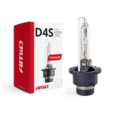Amio - Λάμπα Xenon D4S 6000K 35W 12V Premium για αντικατάσταση εργοστασιακών και aftermarket xenon με καθαρό λευκό φωτισμό και σταθερή απόδοση χωρίς τροποποιήσεις - 1 Τεμ. (01981/AM)