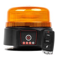 Amio Amio - ΦΑΡΟΣ 12/24V ΠΟΡΤΟΚΑΛΙ 36 LED ΜΑΓΝΗΤΙΚΟΣ ΕΠΑΝΑΦΟΡΤΙΖΟΜΕΝΟΣ ΑΣΥΡΜΑΤΟΣ ΜΕ REMOTE CONTROL 123x110mm - 1 ΤΕΜ. (03932/AM)