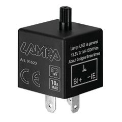 Lampa LED FLASHER (ΦΛΑΣΙΕΡΑ) TRIMMER ΗΛΕΚΤΡΟΝΙΚΟ ΓΙΑ LED ΦΛΑΣ 12V max 10A 3PIN LAMPA - 1 ΤΕΜ.