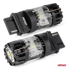 Amio Amio – LED CSP P27W 3156 Καρφωτό 12V 66W 4800lm 6500K Full CANBUS για Όπισθεν & Ισχυρό Φως – 1 Τεμ. (04690/AM)