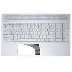 Πληκτρολόγιο - Laptop Keyboard Palmrest για HP Pavilion 15-cw1029nv - Product number : 9QW85EA US Backlight Silver ( Κωδ.41264USPALM )